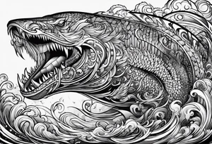 Leviathan wrapped around my fore arm tattoo idea