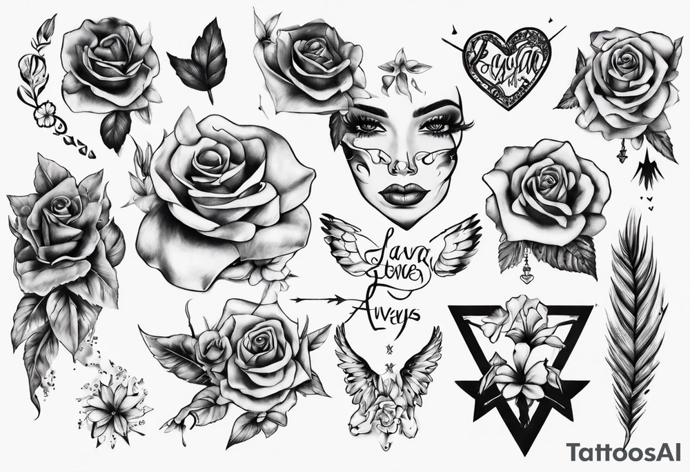 Layla Jones 4ever and always tattoo idea