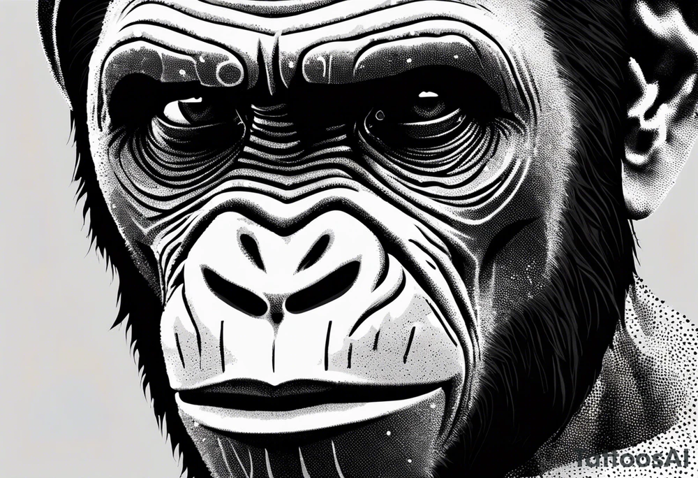 Caesar from the movie planet of the apes tattoo idea