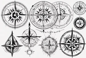 norse compass tattoo idea
