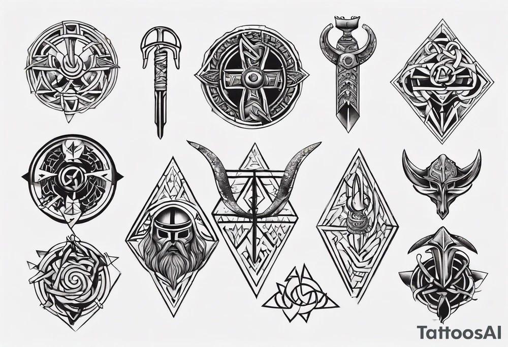 Viking symbolism tattoo idea