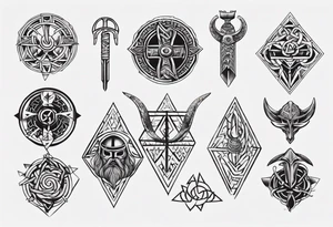 Viking symbolism tattoo idea
