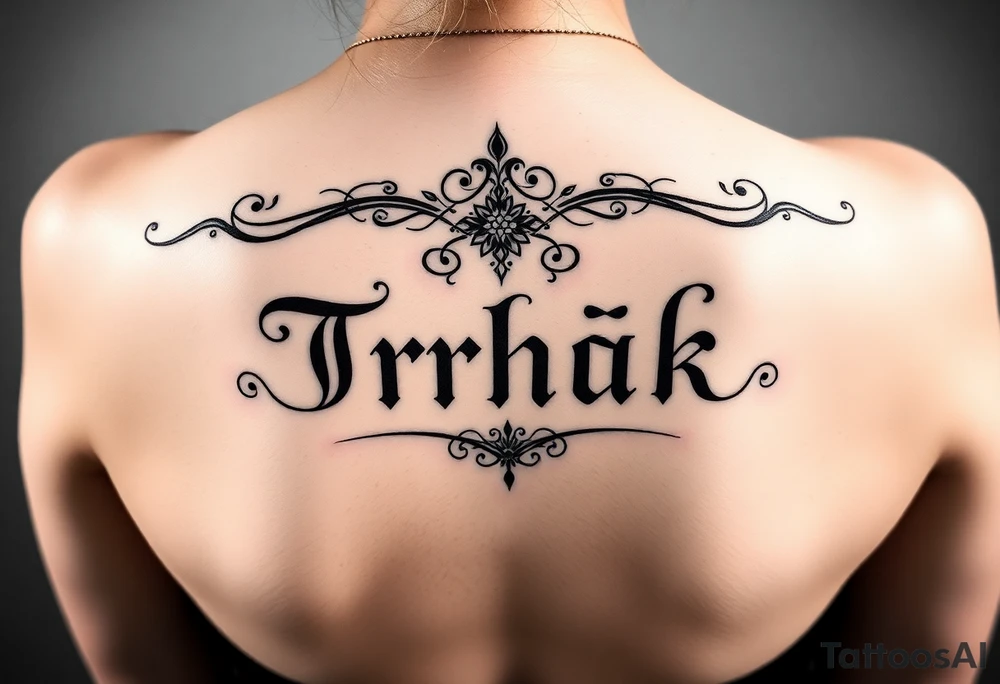 Trhák Text tattoo idea