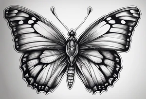 A butterfly that looks like a skull. tattoo idea
