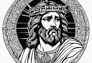 Religious tattoo representing 
Christ tattoo idea