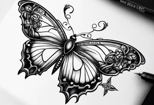 buck tick  butterfly tattoo idea