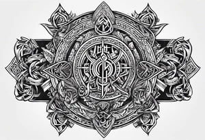 fingers tattoo vikings symbols style tattoo idea