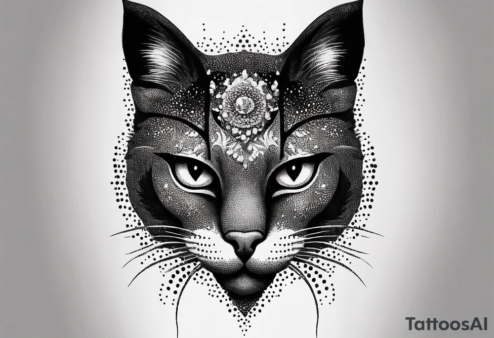 Evil cat tattoo idea