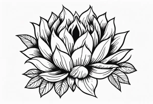 Flowers that burn and have black 
flames on them tattoo idea