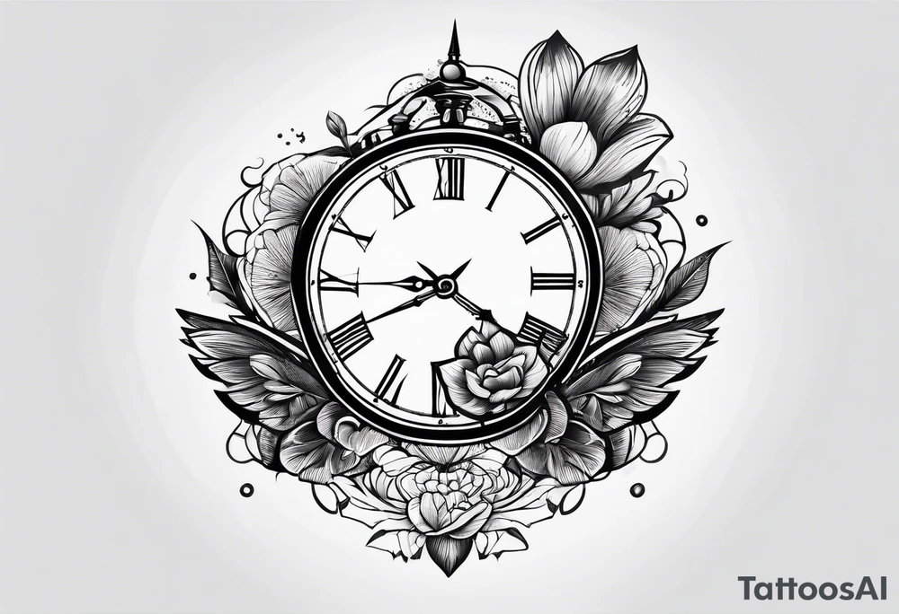 time flying tattoo idea