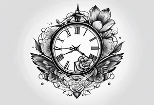 time flying tattoo idea