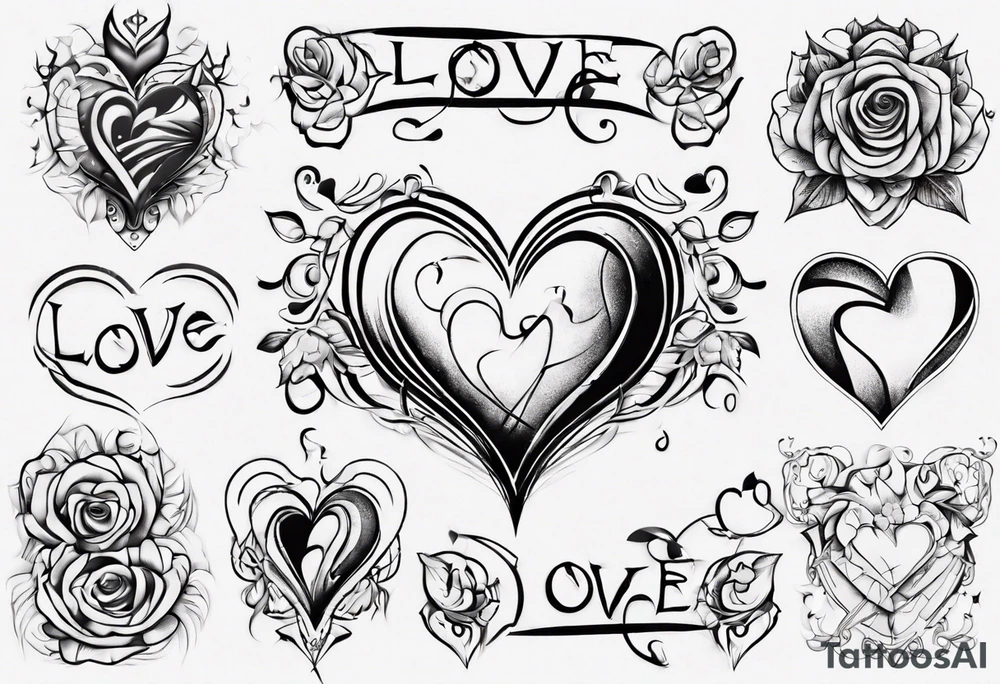 love bed tattoo idea