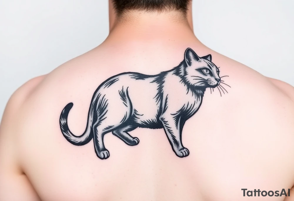 Black Cat tattoo idea