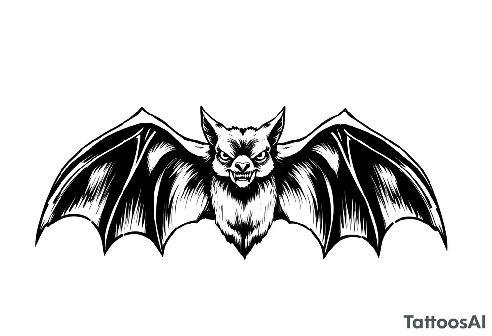 Bat tattoo idea