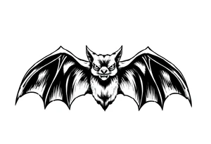 Bat tattoo idea