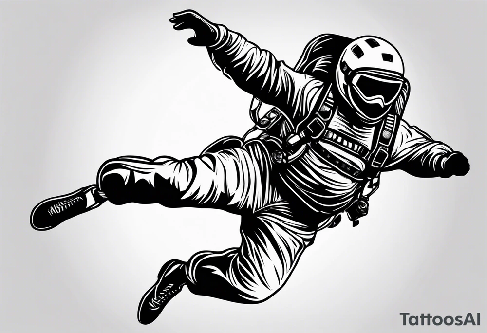 Skydiver tattoo idea