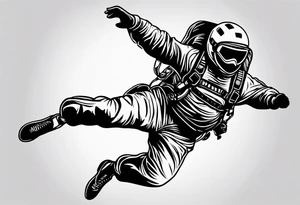 Skydiver tattoo idea