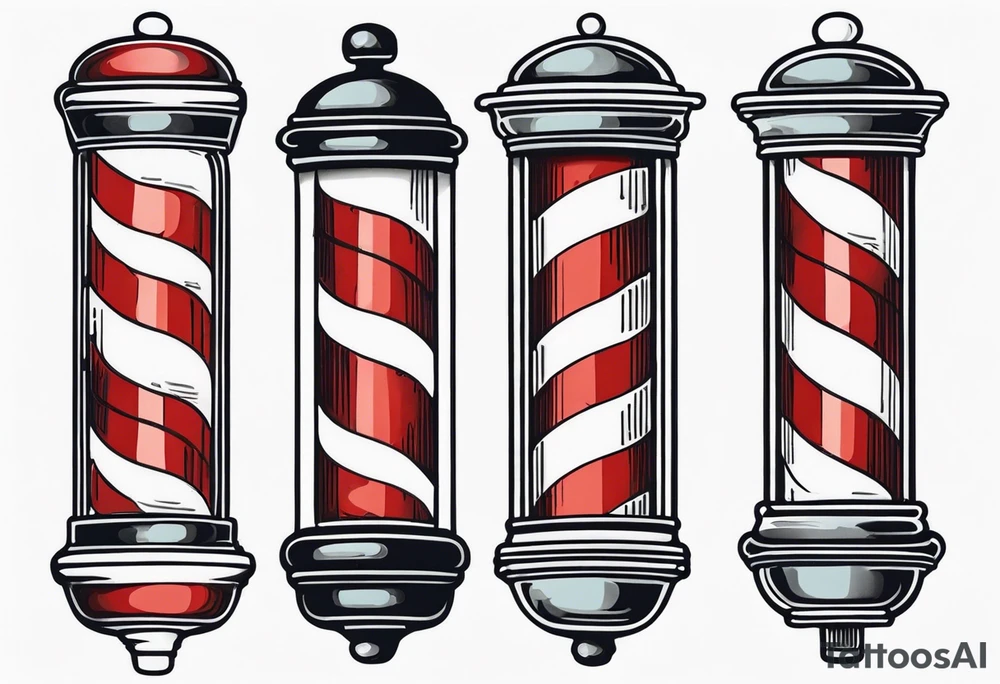 Barber's pole tattoo idea