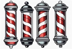 Barber's pole tattoo idea