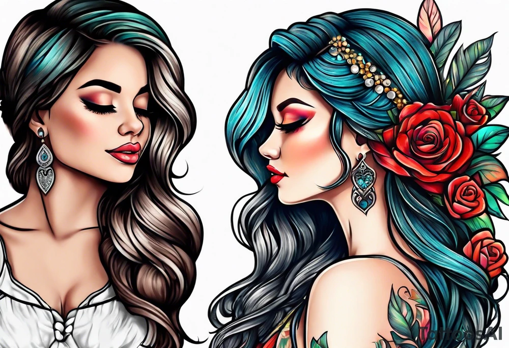 mother daughter tattoo idea
