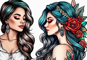mother daughter tattoo idea
