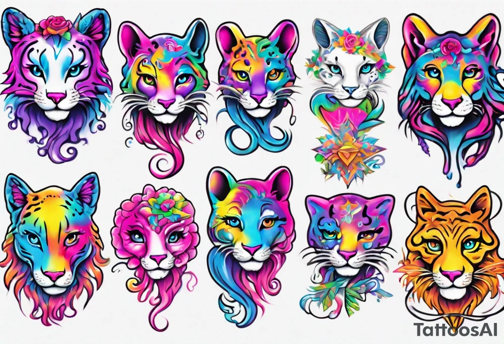 brainstorming by lisa frank tattoo idea