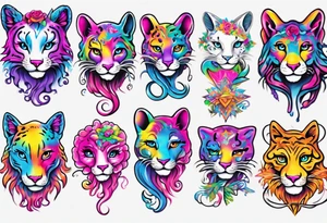 brainstorming by lisa frank tattoo idea