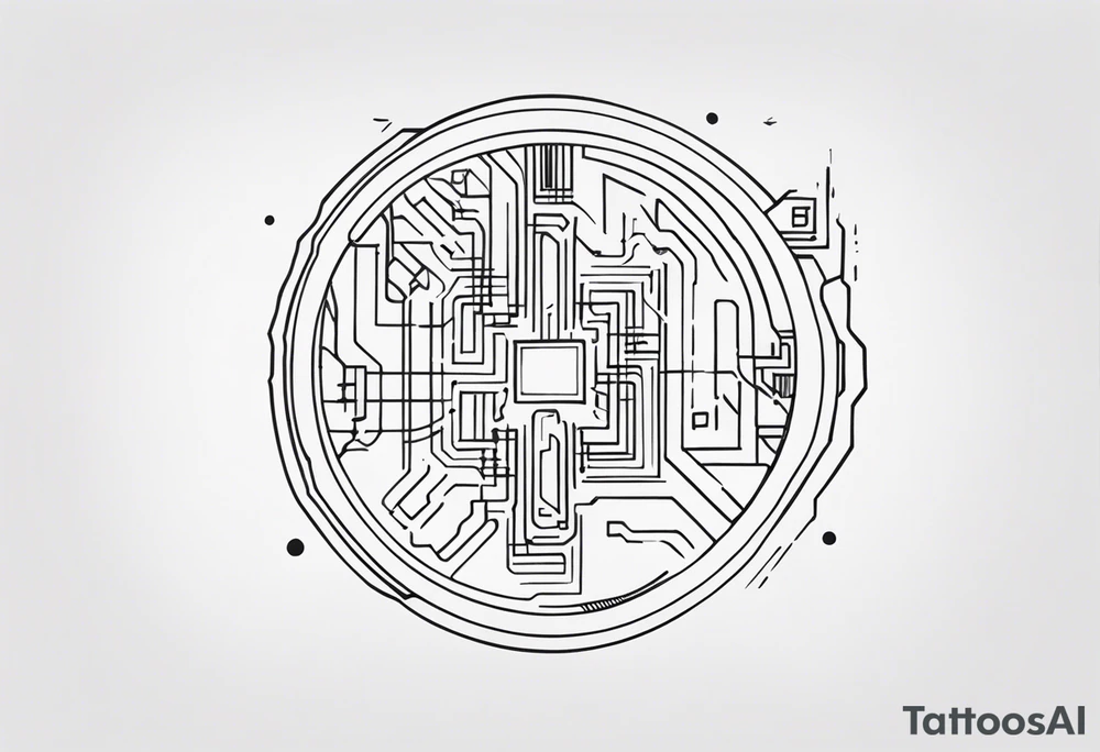 microchip tattoo idea