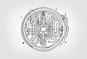 microchip tattoo idea