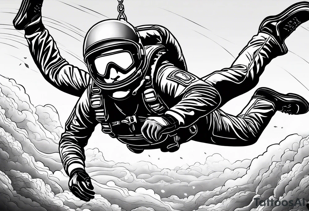 Skydiver tattoo idea