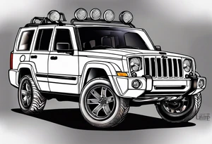 Jeep commander tattoo idea