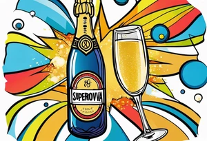 Champagne supernova - oasis tattoo idea