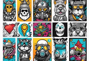 Scarcolletors from Wasteland 3 game. tattoo idea