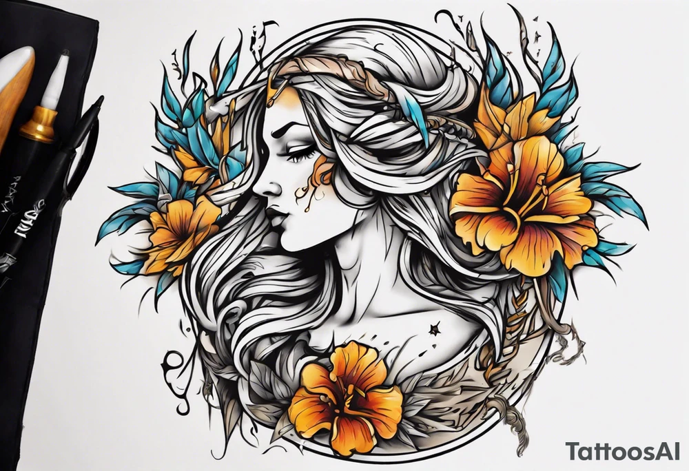 virgo men and women tattoo idea