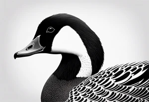 angry canadian goose tattoo idea