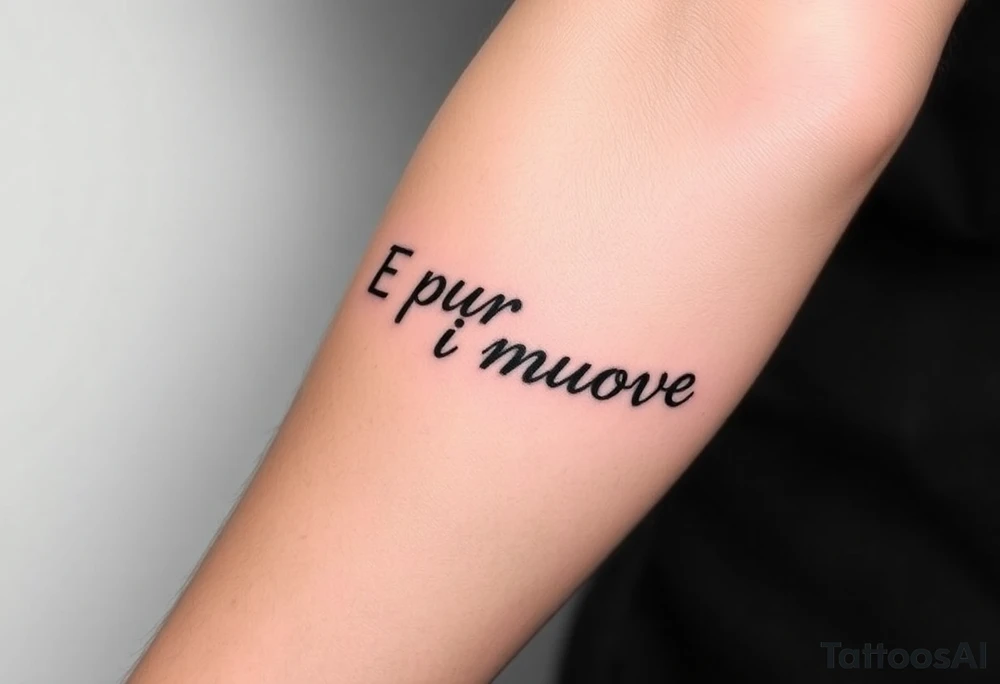 E pur si muove tattoo idea