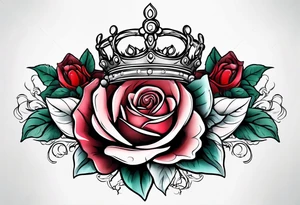 the rose queen's crown tattoo idea