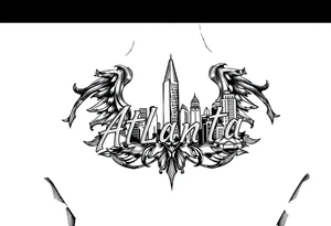 Atlanta Themed leg tattoos tattoo idea