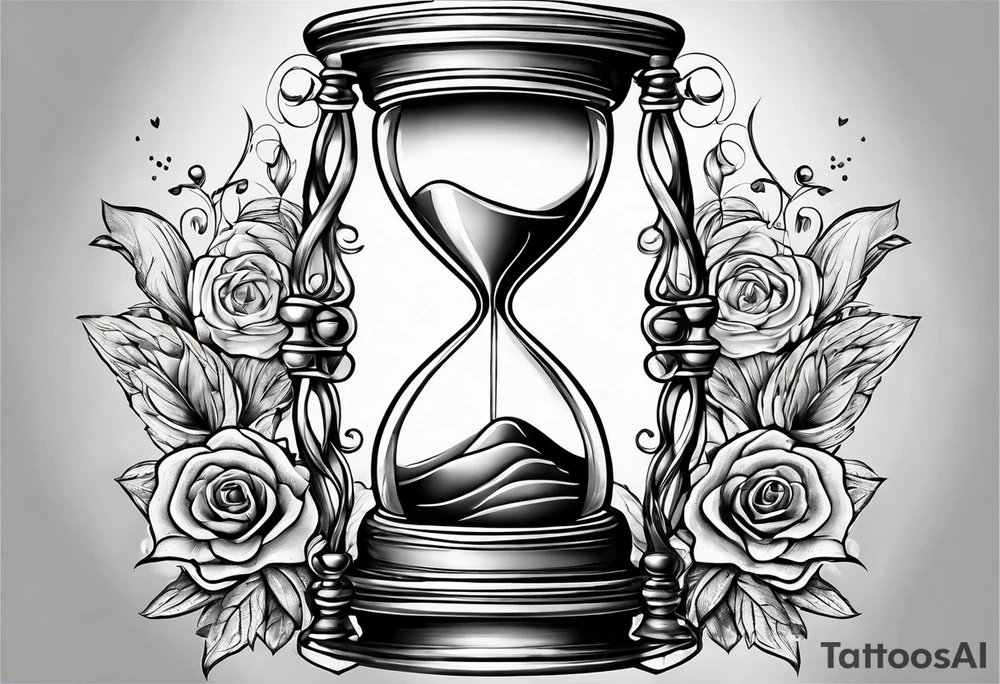 hourglass as an infinity symbol tattoo idea