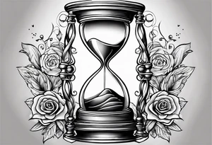 hourglass as an infinity symbol tattoo idea
