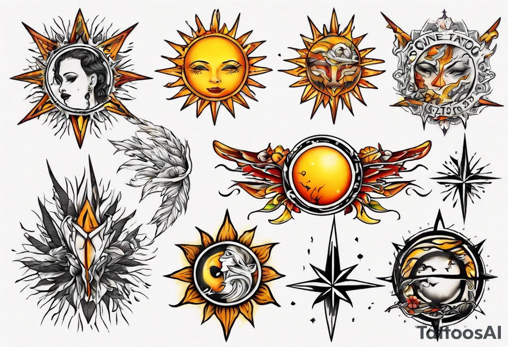 sonne tattoo idea