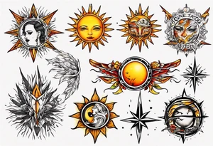 sonne tattoo idea