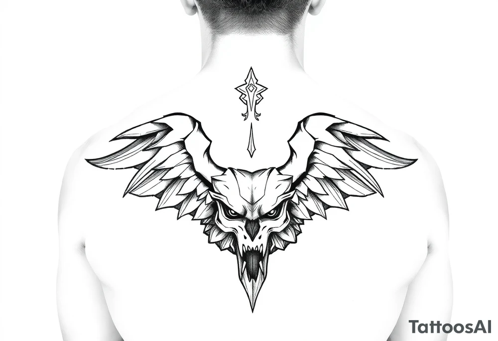 full back tattoo tattoo idea