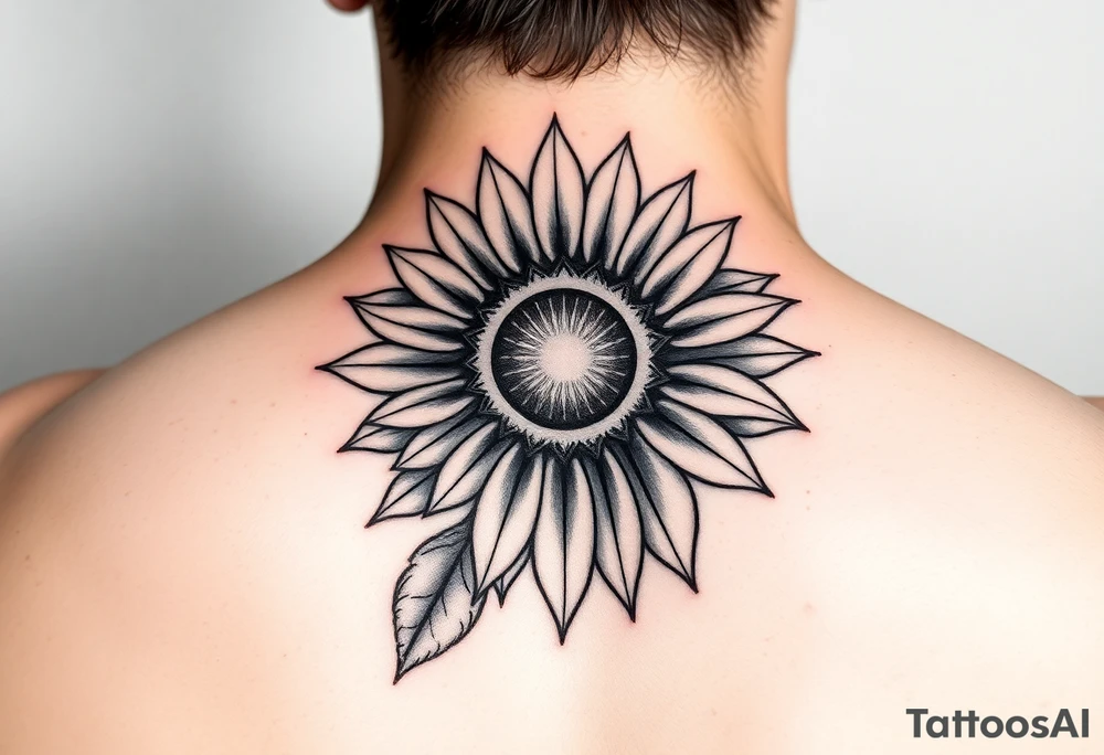 Sunflower, sun tattoo that will "shine" on another small tattoo right above my elbow tattoo idea