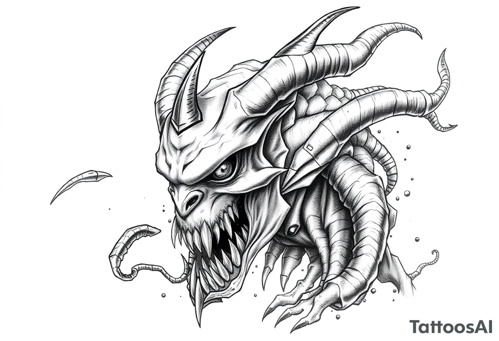 water-demon tattoo idea