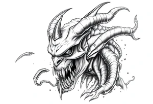 water-demon tattoo idea