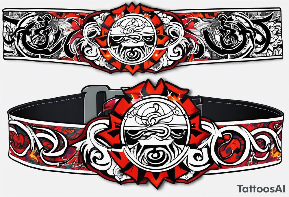 naruto headband with the letters AR in the middle tattoo idea