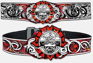 naruto headband with the letters AR in the middle tattoo idea