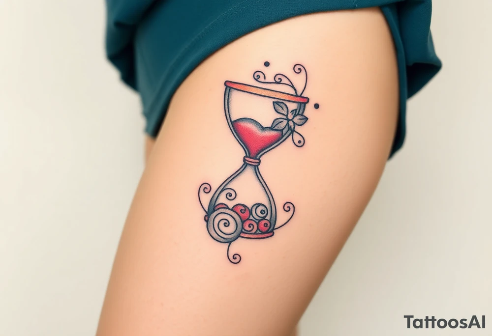 hourglass tattoo idea