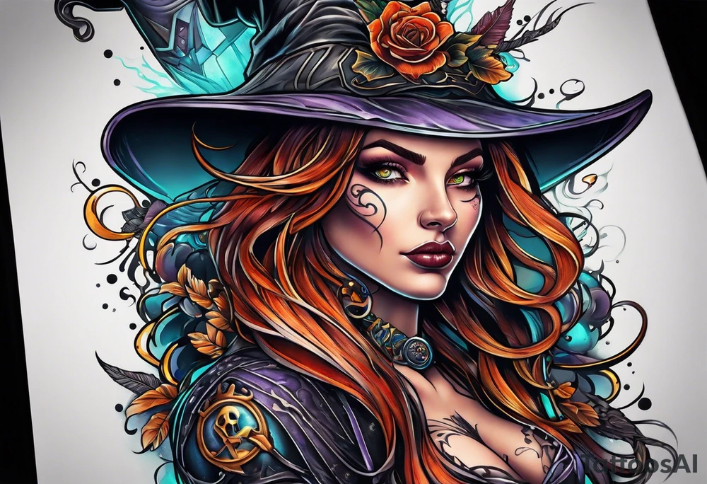 Witch tattoo idea